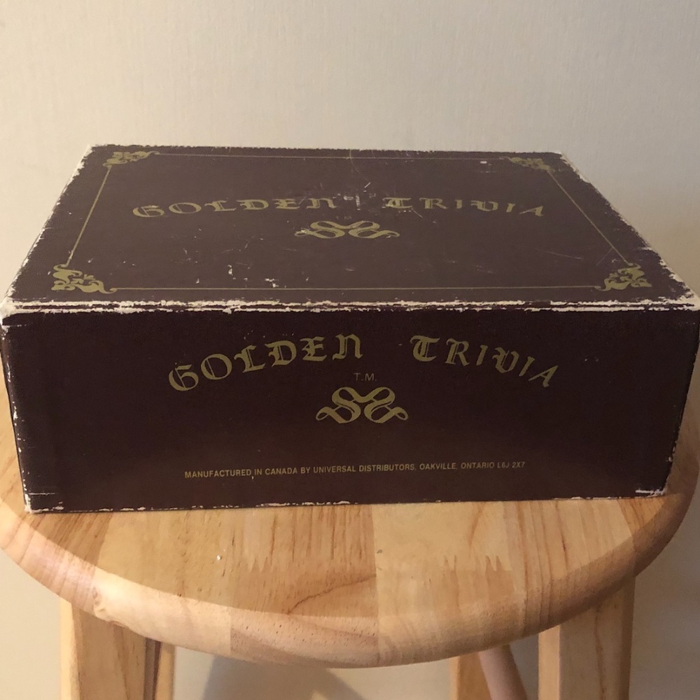 Antique Golden Trivia First Edition board game GUC